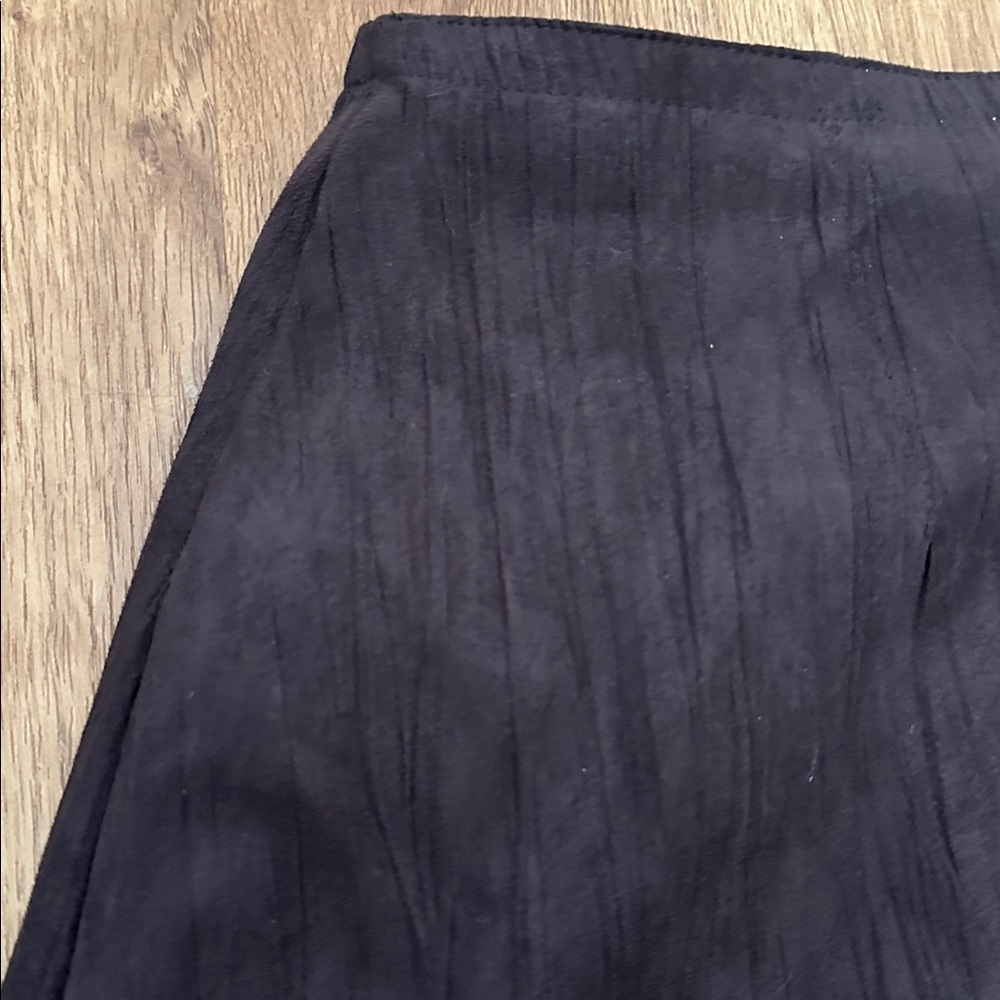 J. Jill Textured Faux-Suede Brown Midi‎ Skirt - Picture 3 of 6